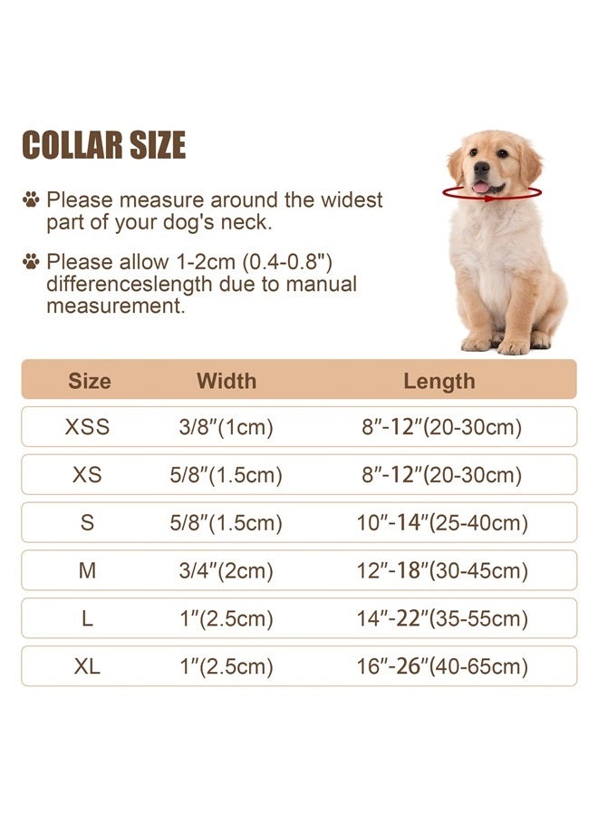 BOOMIBOO Reflective Dog Collar with Buckle Adjustable Safety Nylon Collars for Small Medium Large Dogs, Light Pink L - Image 4