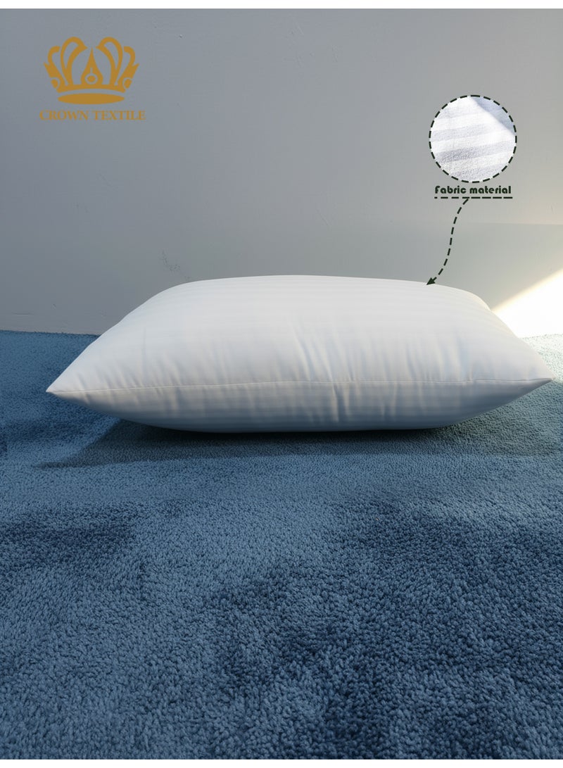 CROWN TEXTILE 2 pieces - soft hotel polyester pillow, 800g, 50*70cm - Image 3