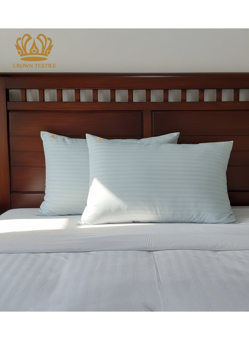 CROWN TEXTILE 2 pieces - soft hotel polyester pillow, 800g, 50*70cm - Image 1