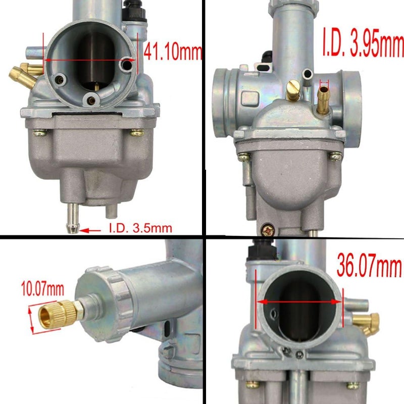HOOAI كربوراتور HOOAI لسيارة كاواساكي بايو 220 KLF220 (1988-1998) مع خطوط وقود وفلتر - Image 2