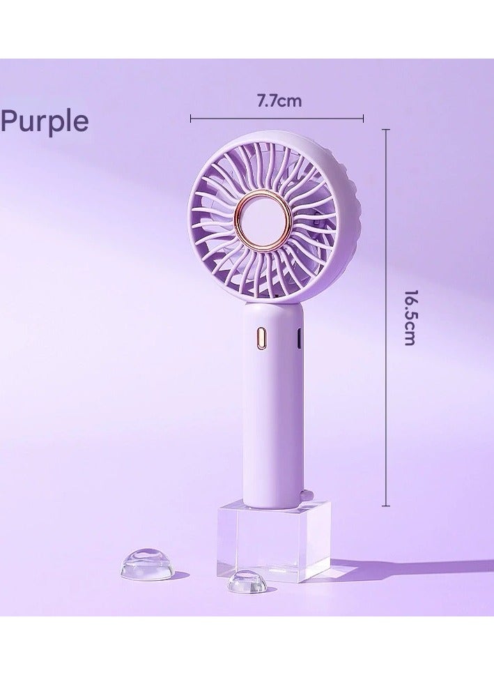 Goolsky Mini USB Rechargeable Handheld Fan – Portable Pocket Fan for Desk/Bedside/Travel & Gifts, Quiet Rechargeable, Personal Cooling - Image 2