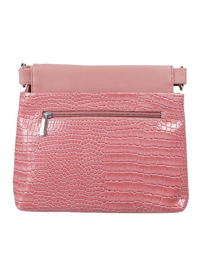 Mochi Mochi Women Pink Zip Top Sling Bag (66-7648) - Image 3