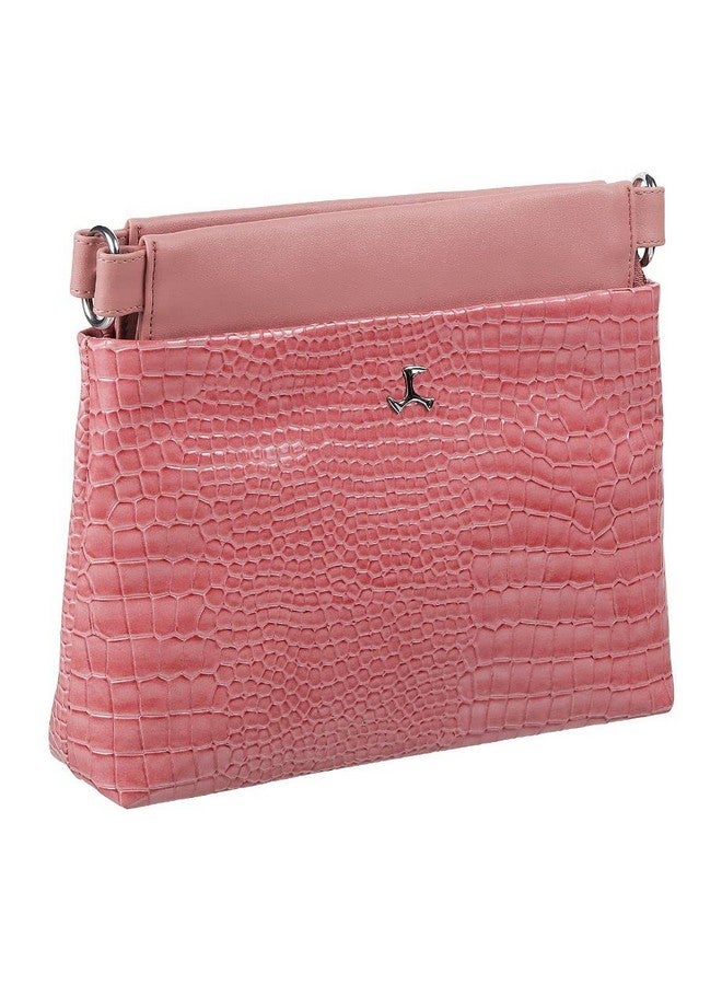 Mochi Mochi Women Pink Zip Top Sling Bag (66-7648) - Image 5