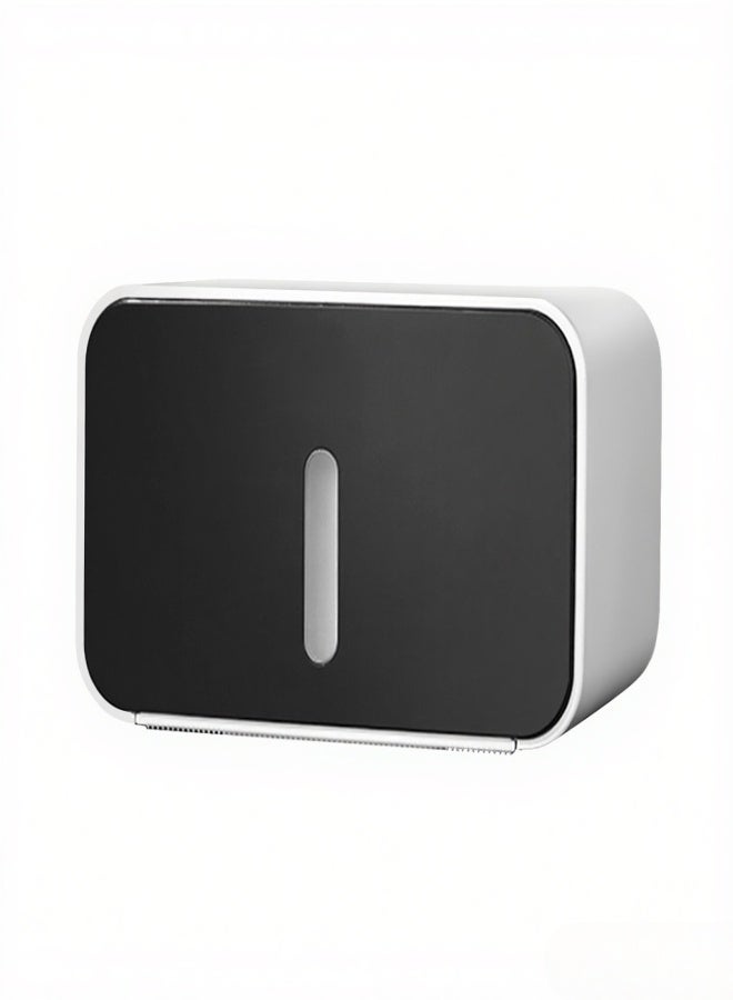 ecoco No Drilling Wall Mounted Paper Roll Tissue Box Waterproof Toilet Paper Holder Dispenser for Hotel Restaurant Home Bathroom - Image 1