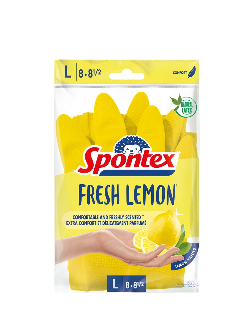 Spontex Spontex Fresh Lemon Gloves Large 