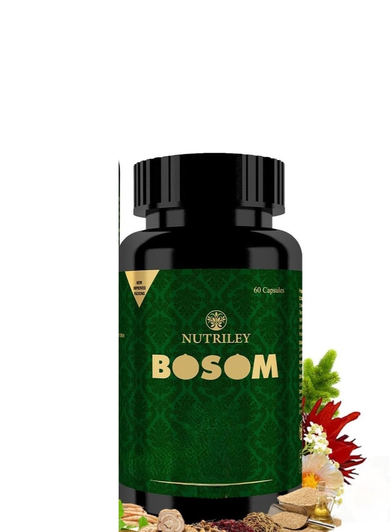 Nutriley Ayurvedic Bosom Oil & Capsules for Womens  | (100 ml oil + 60 Capsules) - Image 3