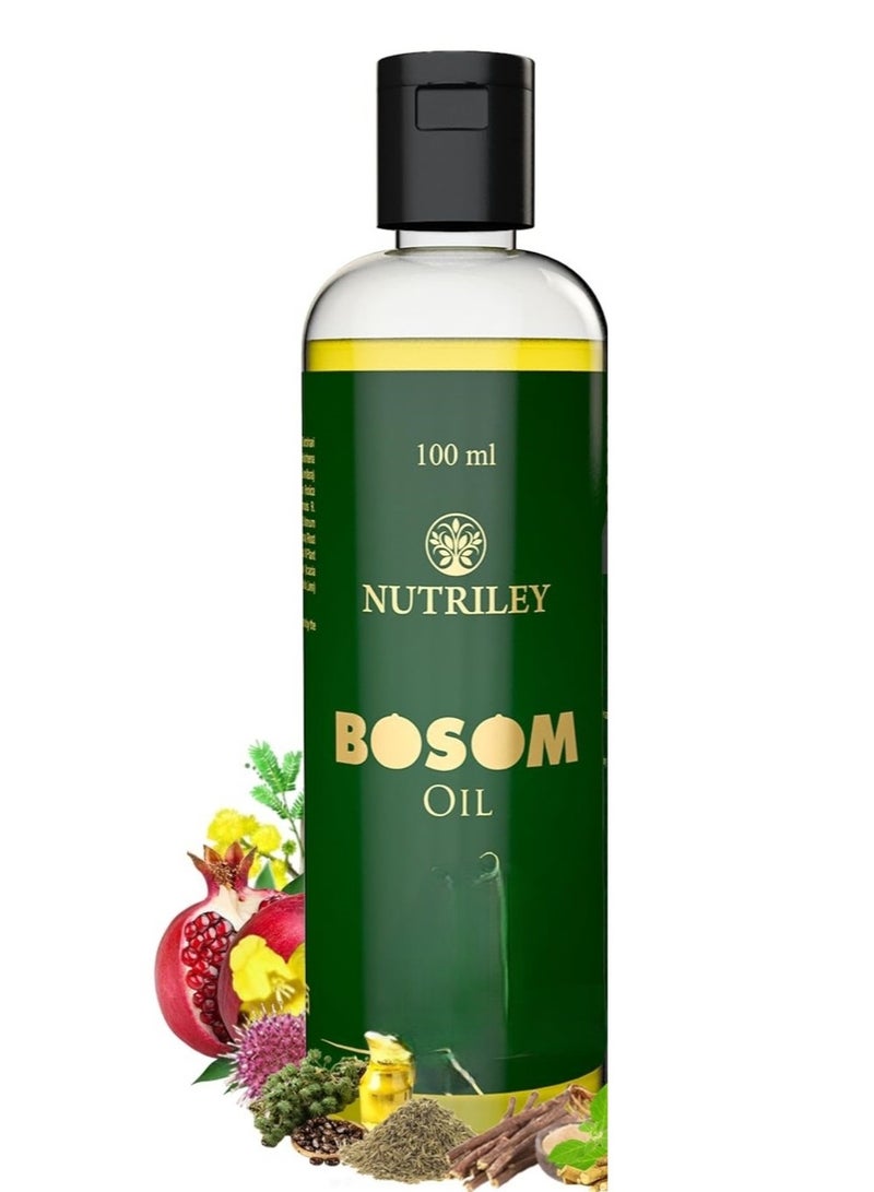 Nutriley Ayurvedic Bosom Oil & Capsules for Womens  | (100 ml oil + 60 Capsules) - Image 2