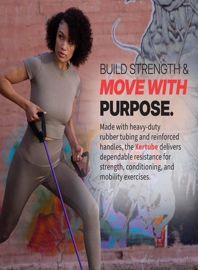 SPRI Xertube Resistance Bands with Handles - All Exercise Cords Sold Separately with Home Gym Workout Fitness Door Anchor Attachment Option -SPRI XERTUBES 4 Multi-Pack - Multi - Image 2