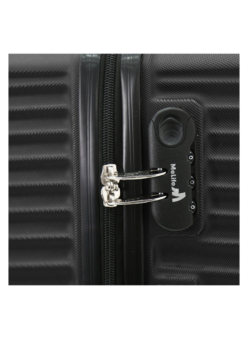 Melife Hardside Luggage Trolley Bag 3-Piece set,Black (S-20",M-24",L-28",XL-32" ) - Image 5