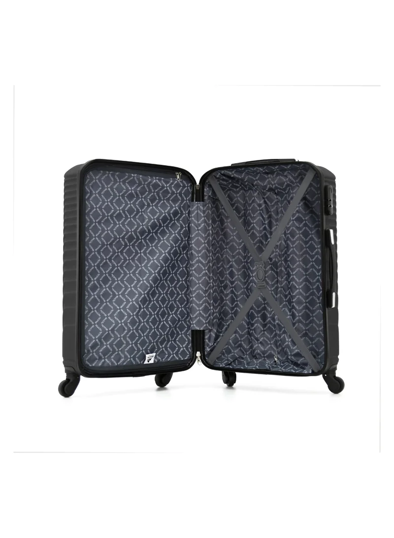 ميلايف Melife Hardside Luggage Trolley Bag 3-Piece set,Black (S-20",M-24",L-28",XL-32" )