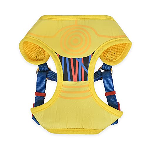 STAR WARS C3PO Dog Harness for Small Dogs, Small (S) | Yellow Small Dog Harness, No Pull Dog Harness with D-Ring | Machine Washable STAR WARS Merch for Dogs STAR WARS Dog Costume,FF13160 - Image 1