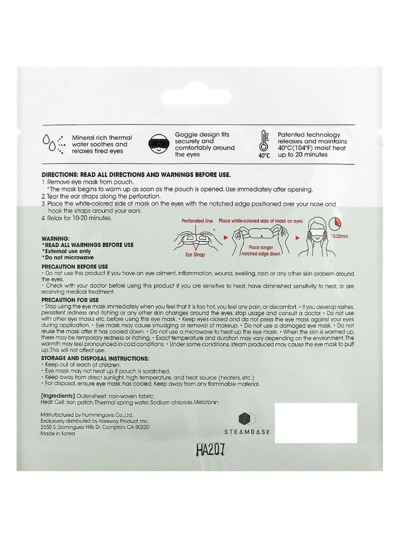 STEAMBASE قناع بخار للعين بدون رائحة - قناع واحد - Image 2