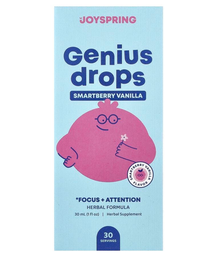 Genius Drops Focus + Attention Smartberry Vanilla 1 fl oz (30 ml)