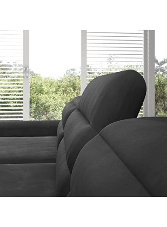 Poppins Home Poppins HOME Furniture Living Room Landscape Solution/U-Shaped with Ottoman Left and Chaise Longue Right/with Sleep Function/Includes Adjustable Headboards  - Image 3