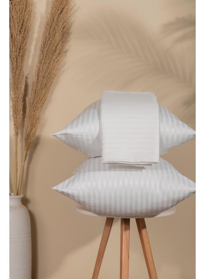 Dahab Jolly Striped Fitted Sheet Set 3 Pcs – 160 cm