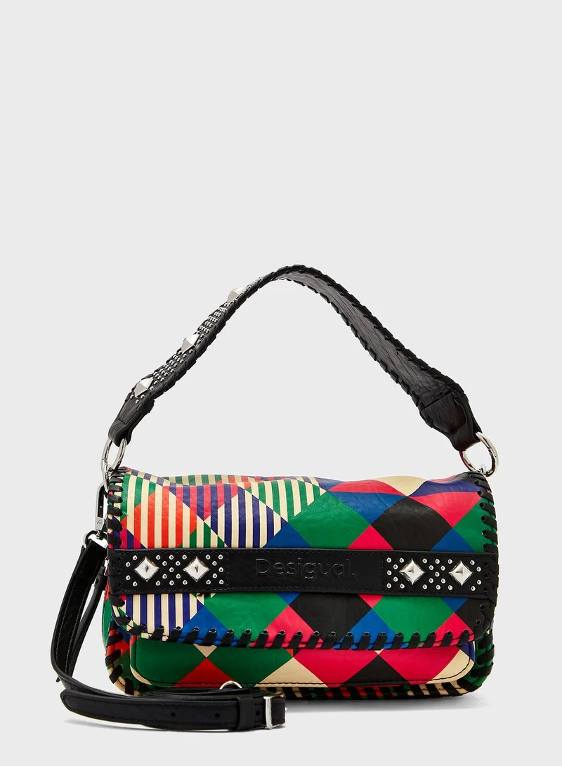 DESIGUAL Flap Over Printed Crossbody