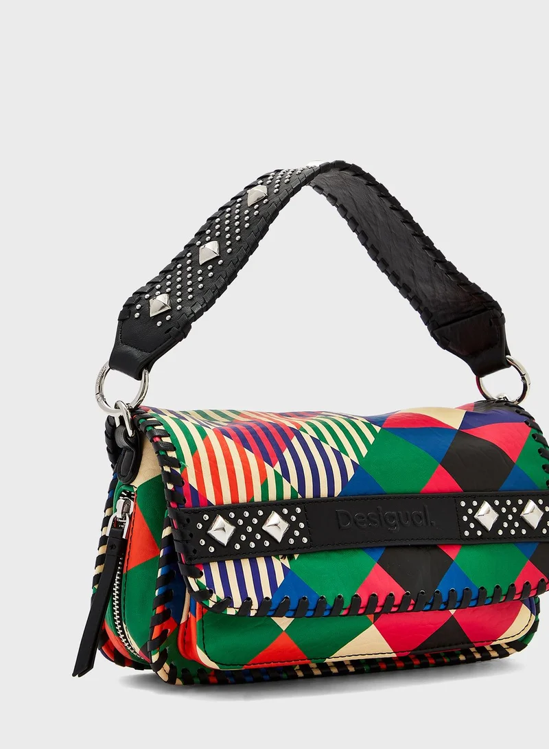 DESIGUAL Flap Over Printed Crossbody