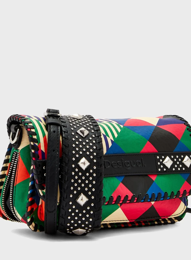 DESIGUAL Flap Over Printed Crossbody