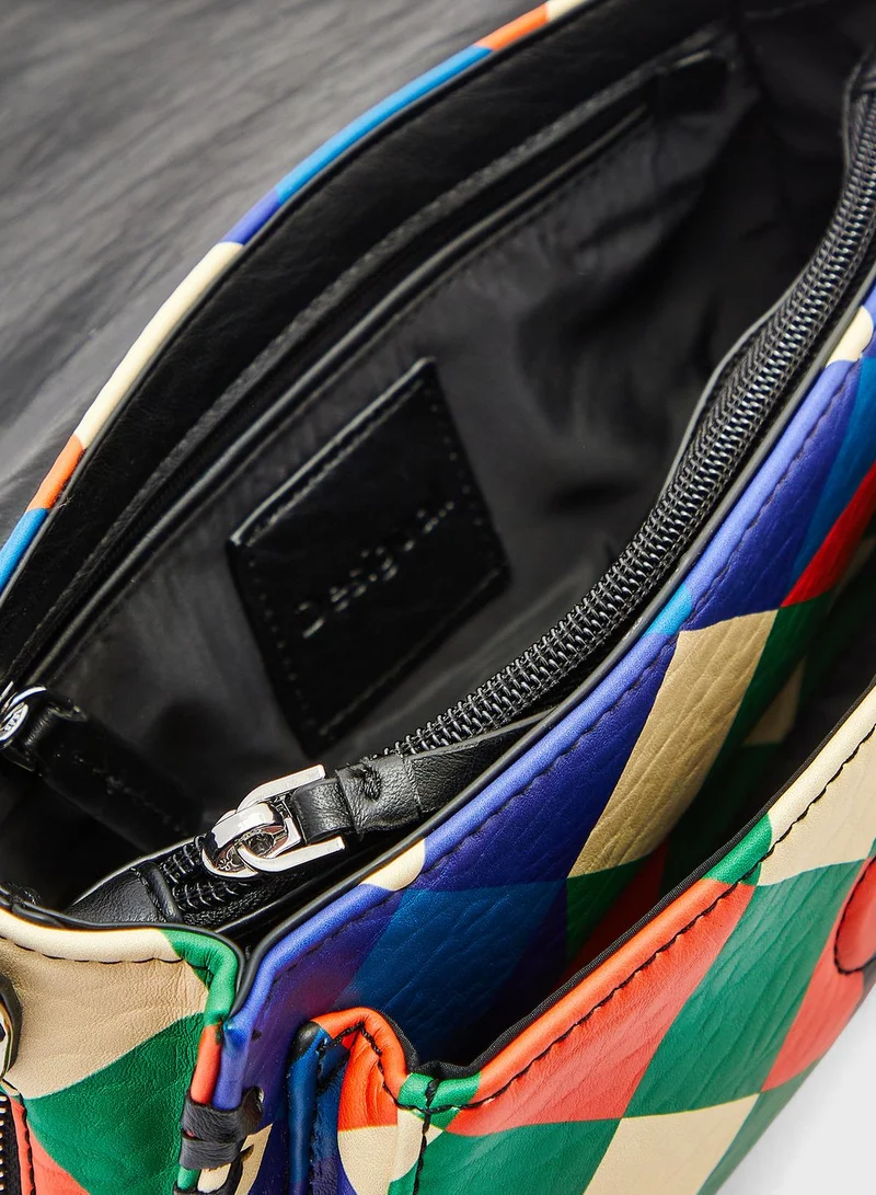 DESIGUAL Flap Over Printed Crossbody