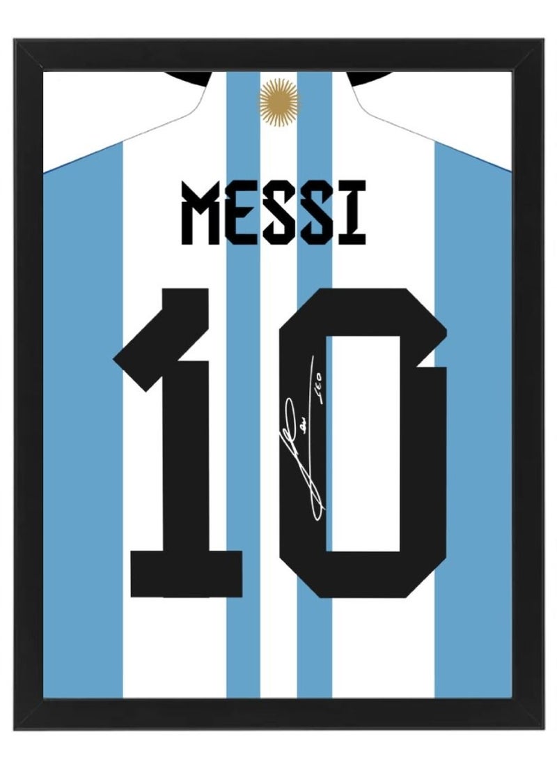Boomah Accessories - Set of 3, Lionel Messi Autographed Club Jerseys Collection Poster with Frame 30x40cm - Image 1