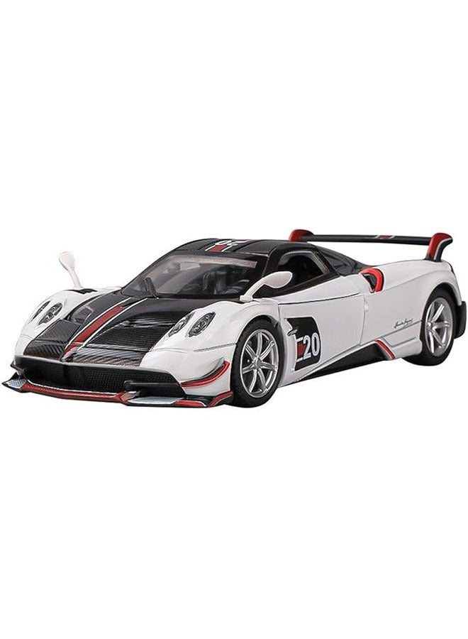 إسكدنيا نموذج سيارة باجاني هوايرا BC مقياس 1:32 مصنوع من الألمنيوم، مع مفعولات الضوء والصوت. لعبة جميلة للأطفال خلال الصب المصبوب بالقوالب. هدية مميزة لل، مثالية للجمع ولعب الأطفال. - Image 1