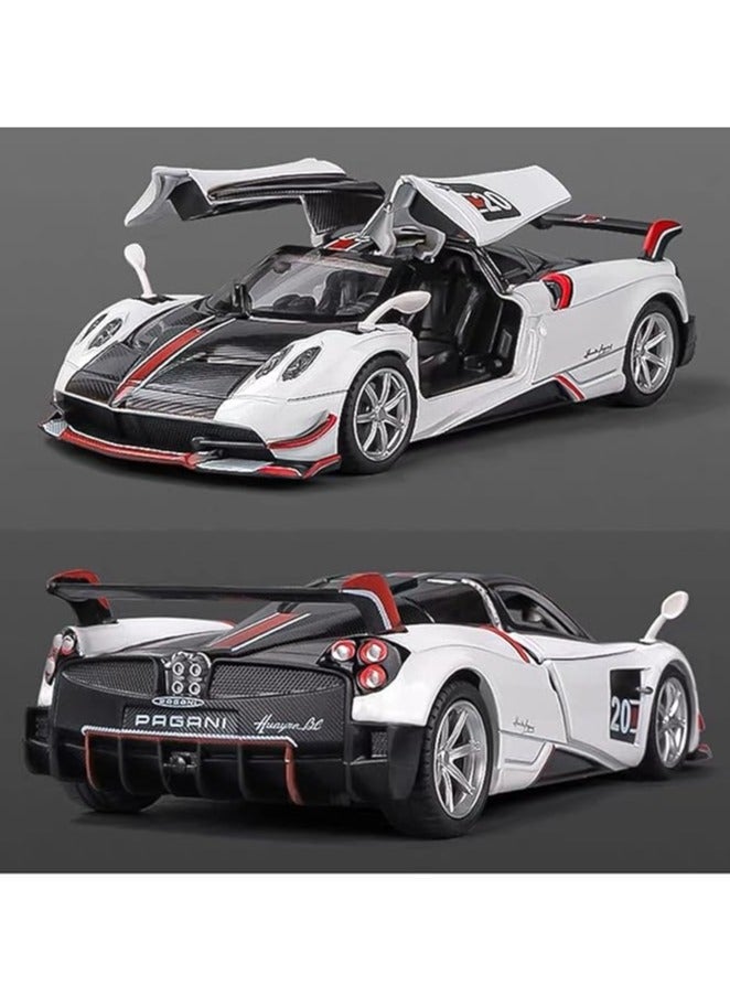 إسكدنيا نموذج سيارة باجاني هوايرا BC مقياس 1:32 مصنوع من الألمنيوم، مع مفعولات الضوء والصوت. لعبة جميلة للأطفال خلال الصب المصبوب بالقوالب. هدية مميزة لل، مثالية للجمع ولعب الأطفال. - Image 5