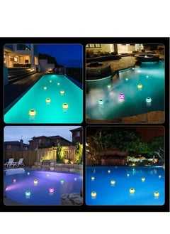 Generic Swimming Pool Light, Light Control Solar Swimming Pool Light, Garden Lamp, Waterproof Solar Floating Light, Water Floating Light, for Aquarium Vase Pond Swimming Pool Garden Party  - Image 5