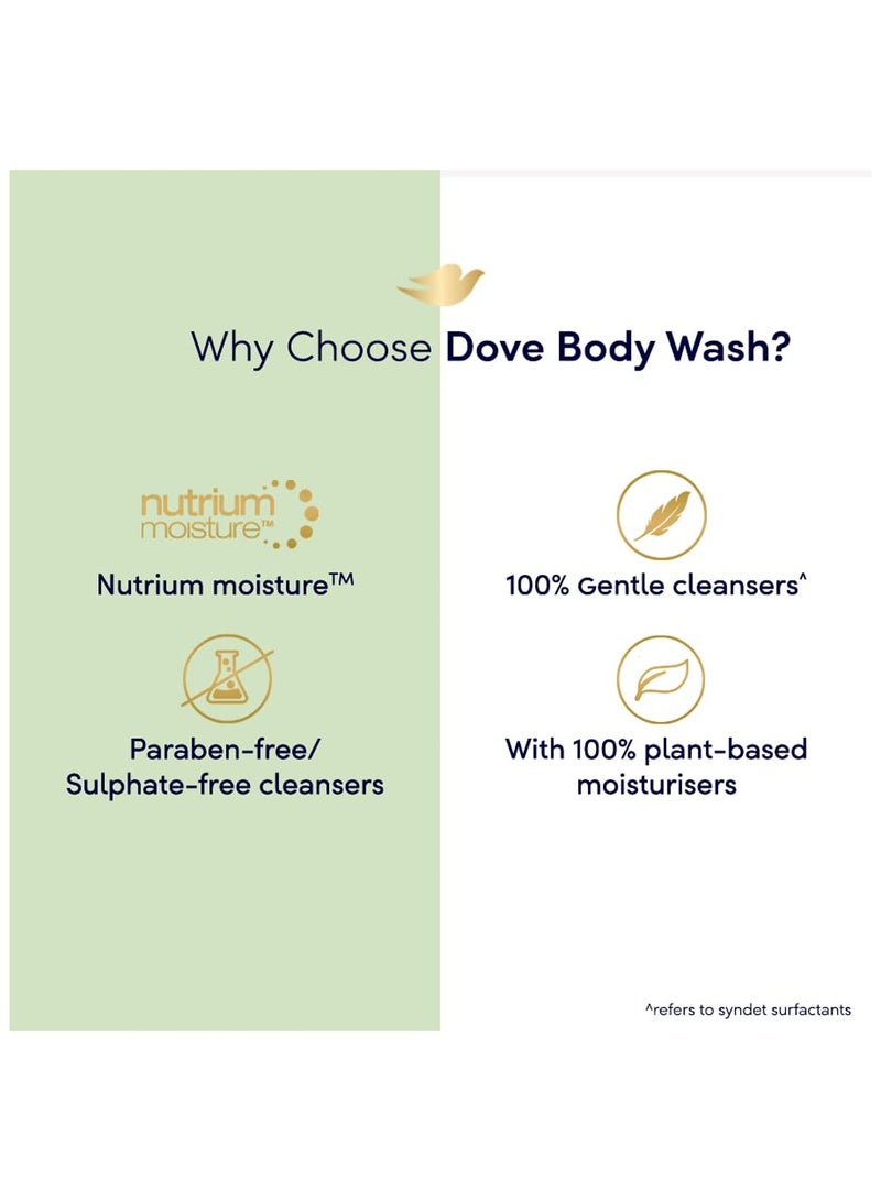 دوف غسول الجسم المنعش من دوف برائحة الخيار والشاي الأخضر لبشرة ناعمة ورطبة لمدة 24 ساعة 825 - Image 5