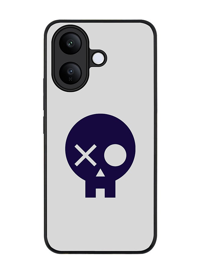 Stylizedd For vivo V60 Lite 5G / V60 Lite 4G Case,Slim fit Camera Protection, Shockproof Thin Phone cover  - Skull Patch - Image 1