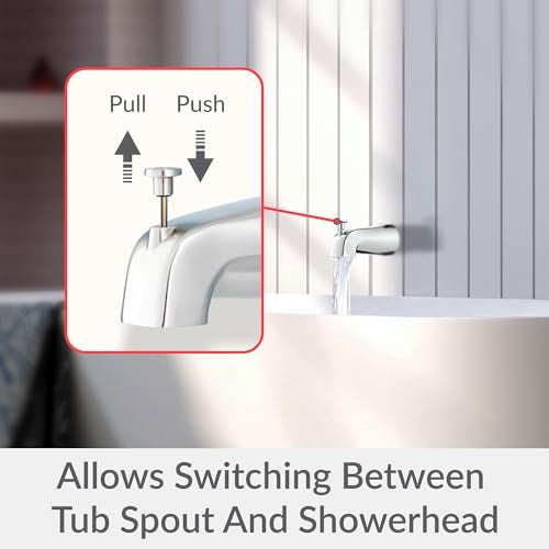 Proplus 101017 Bathtub Spout with Diverter Repair Kit in Chrome – Universal Replacement for Tub Diverter Spout, Easy Installation - Image 5