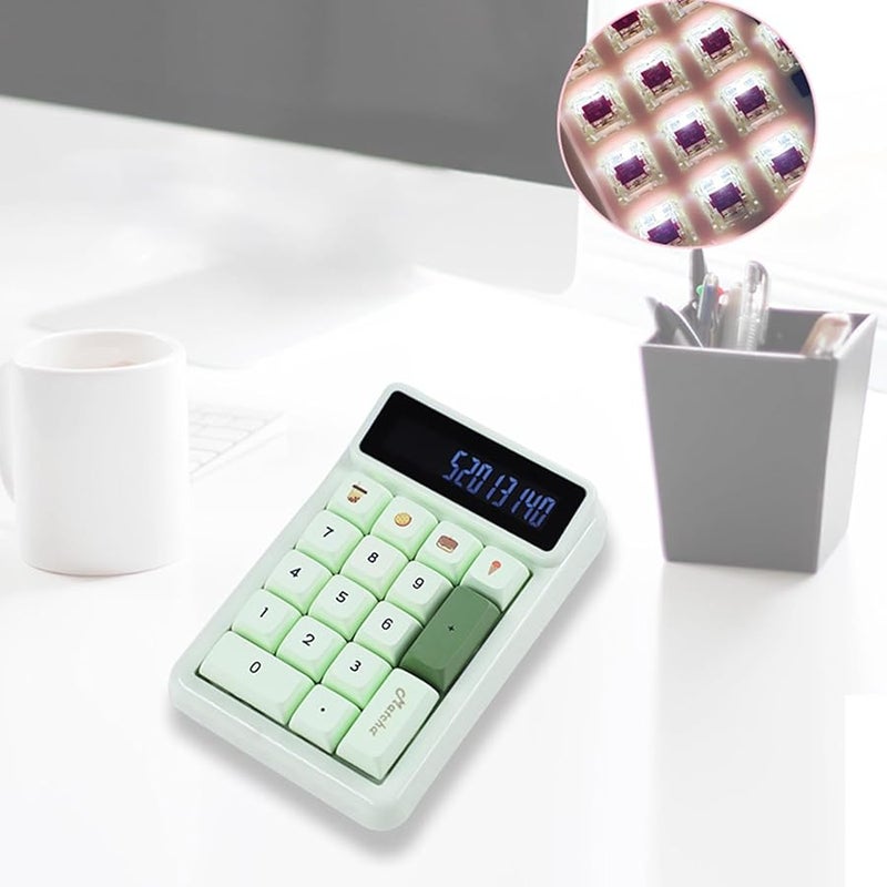KM17 Pink Mechanical Numeric Keypad 17 Keys Hot Swappable Numpad Keyboard For Efficient Data Entry - Image 1