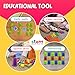 Skoolzy Rainbow Stacking Bears with Matching Sorting Cups 69 Piece Set 60 Bear counters Scissor Tongs Rainbow Cups Storage Bag Sorting dice Game - Image 3
