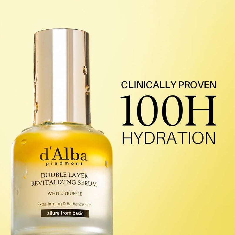 d'alba Piedmont Italian White Truffle Double Layer Revitalizing Serum (1.01 fl.oz), 100hr Hydration, Hyaluronic Acid and Centella Asiatica, Skin Firming and Tightening, Long-lasting Korean Skin Care - Image 2