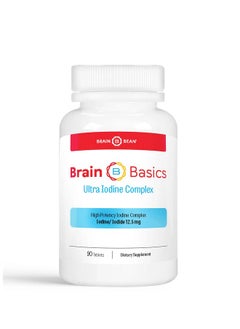 Brain Basics Ultra Iodine Complex Supplement For Thyroid Support Iodine And Potassium Iodide In One Iodine Supplement For Thyroid And Brain Health 12.5 Mg Iodine And Potassium Iodide 90 Tablets