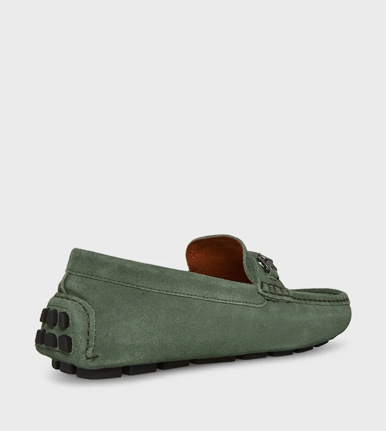 Steve Madden BOTE01M1-375 Olive Suede Men's Loafers