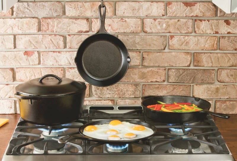 Lodge Heat Enhanced And Seasoned Cast Iron Mini Server  Square  10-Ounce - Image 4