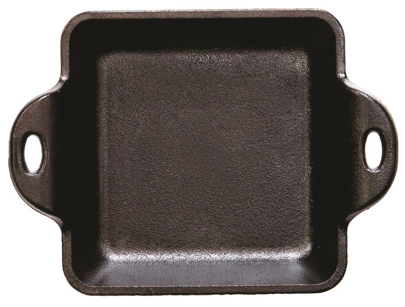 Lodge Heat Enhanced And Seasoned Cast Iron Mini Server  Square  10-Ounce - Image 2