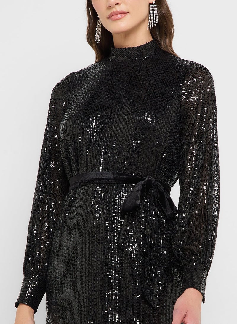 Style Cheat Sequin Mini Dress - Image 3