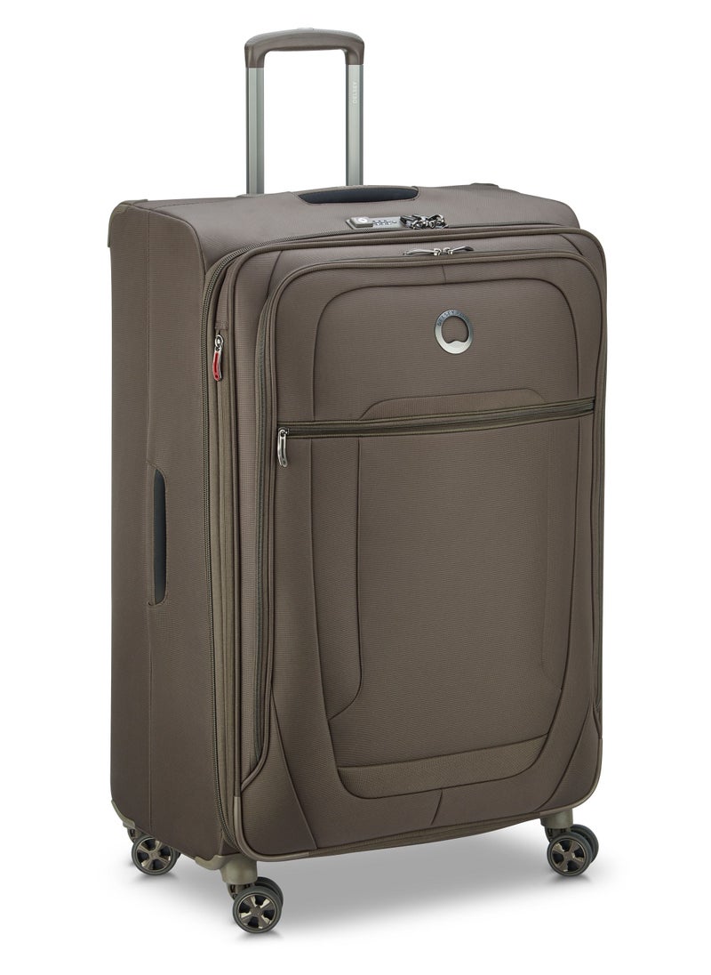 DELSEY Paris - Helium DLX 2.0 83cm Softcase 4 Double Wheel Expandable Check-In Luggage Trolley Mocha - Image 1