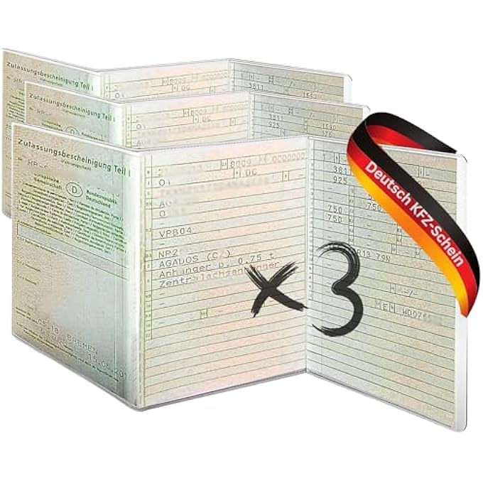 rayihni Vehicle Registration Certificate Cover | Pack of 3 for Car Registration Licence - Transparent Folder Case Made of PVC and Perfect Fit Cover Vehicle Registration Folder Driving Licence Cover - Image 3