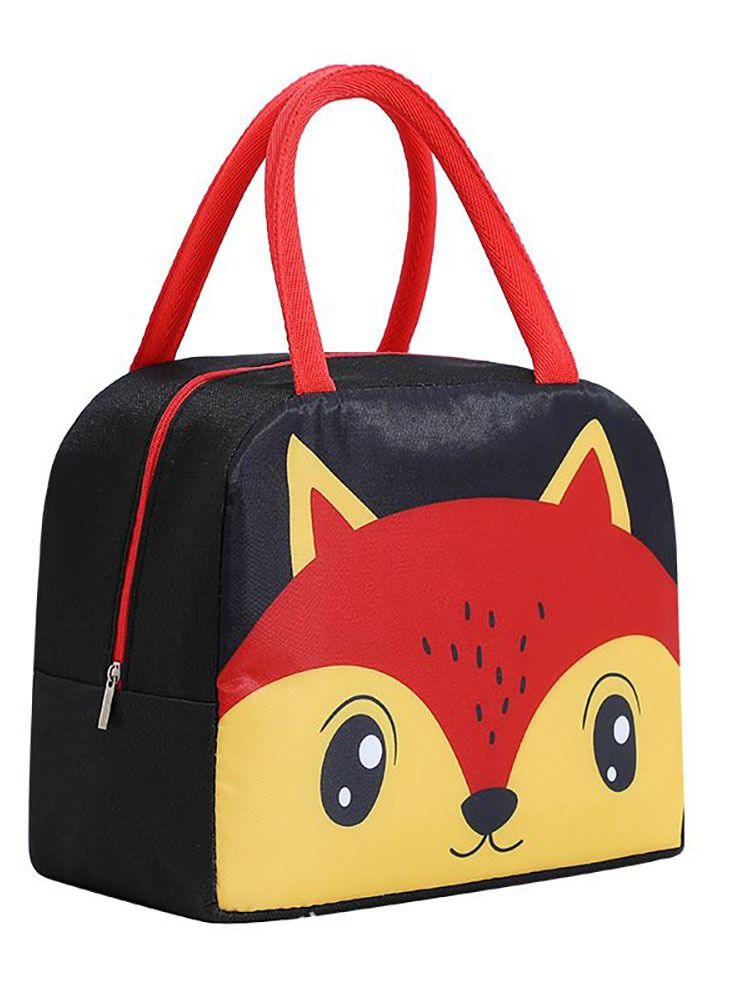 حقيبة غداء مطبوعة على شكل حيوانات كرتونية ثعلب مبرد معزول محمول الثعلب - Image 1
