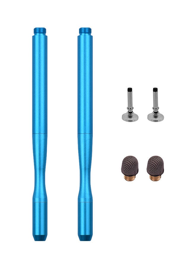NIBEMINENT 2-Piece Touchscreen Precision Stylus Pen Set With Fiber Tip And Disc Blue - Image 1
