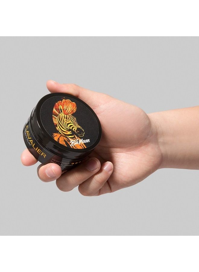 Cavalier Heavy Clay - Men's Strong Hold Hair Clay Creates Texture and Volume (2.5 oz) - Natural Matte Finish with Organic Oils
