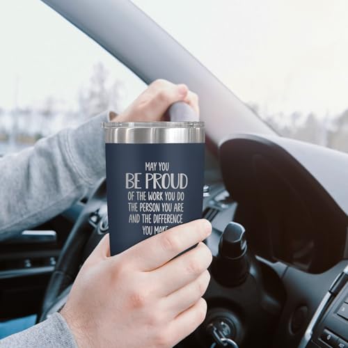 OASSIE Thank You Gifts for Men Women - Proud of You 20oz Stainless Steel Insulated Coffee Tumbler - Employee Appreciation Gifts for Coworkers Birthday Retirement Gift for Boss Teacher Valentine Gift - Image 4