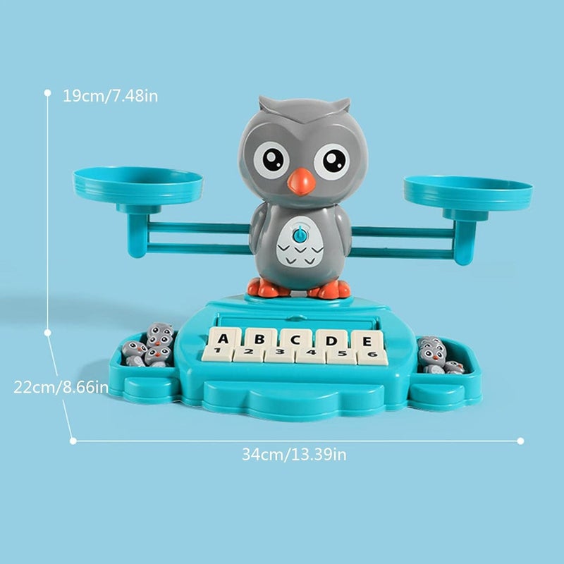 Bahels Balance Counting Math Toys - Owl Balance Scale Cool Math Educational Toys for Kids, Preschool Number Learning Game Toys for 3+ Year Old Toddlers - Image 4