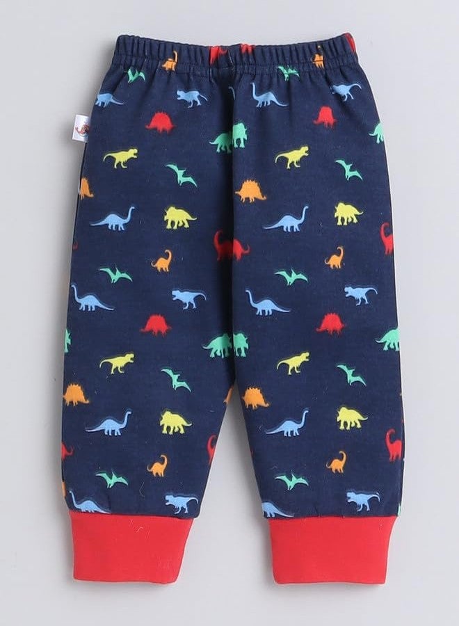 BUMZEE طقم جابلا وبنطلون كامل الأكمام للأولاد الرضع من بومزي - لون Navy - العمر: 9-12 شهر (Peb8766E-nbl) - Image 4