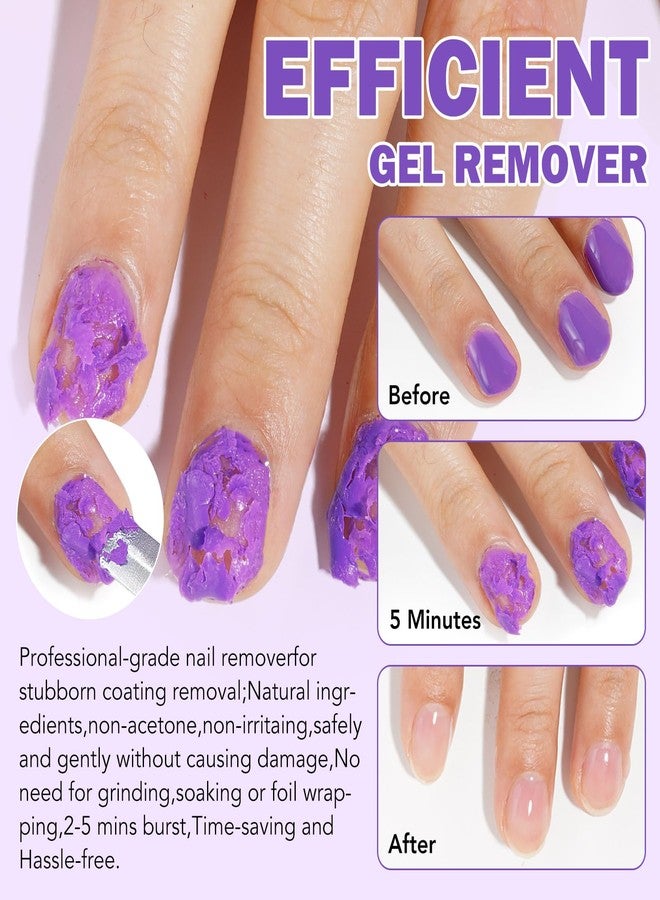 HUALIJIA Gel Nail Polish Remover, Gel Polish Remover for Nails - Quickily and Easily Removes Gel Nail Polish at Home in 2-5 Mins - No Need for Foil, Soaking or Wrapping, 0.5 fl oz - Image 2