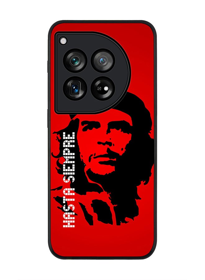 Stylizedd Rugged Black edge case for OnePlus 12R / OnePlus Ace 3 5G, Slim fit Soft Case Flexible Rubber Edges Anti Drop TPU Gel Thin Cover -  Hasta Sempre - Image 1