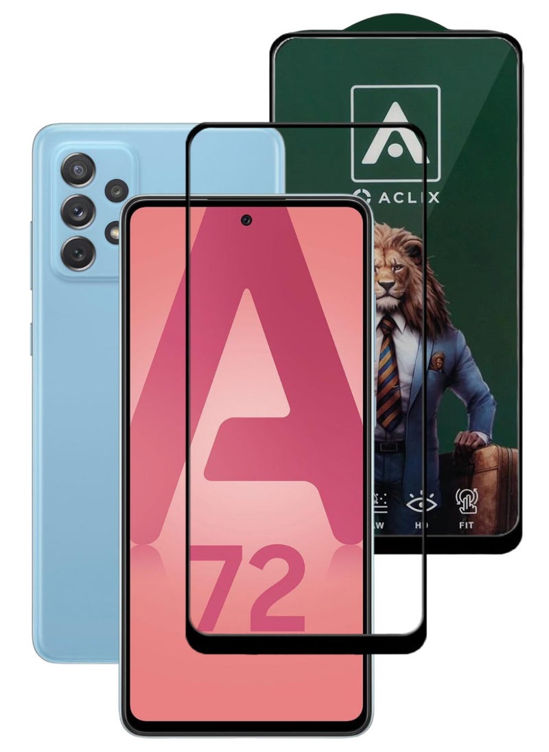 ACLIX Antistatic ESD Dustproof Premium Quality High Definition Tempered Glass Screen Protector Designed For Samsung Galaxy A72 - Image 1
