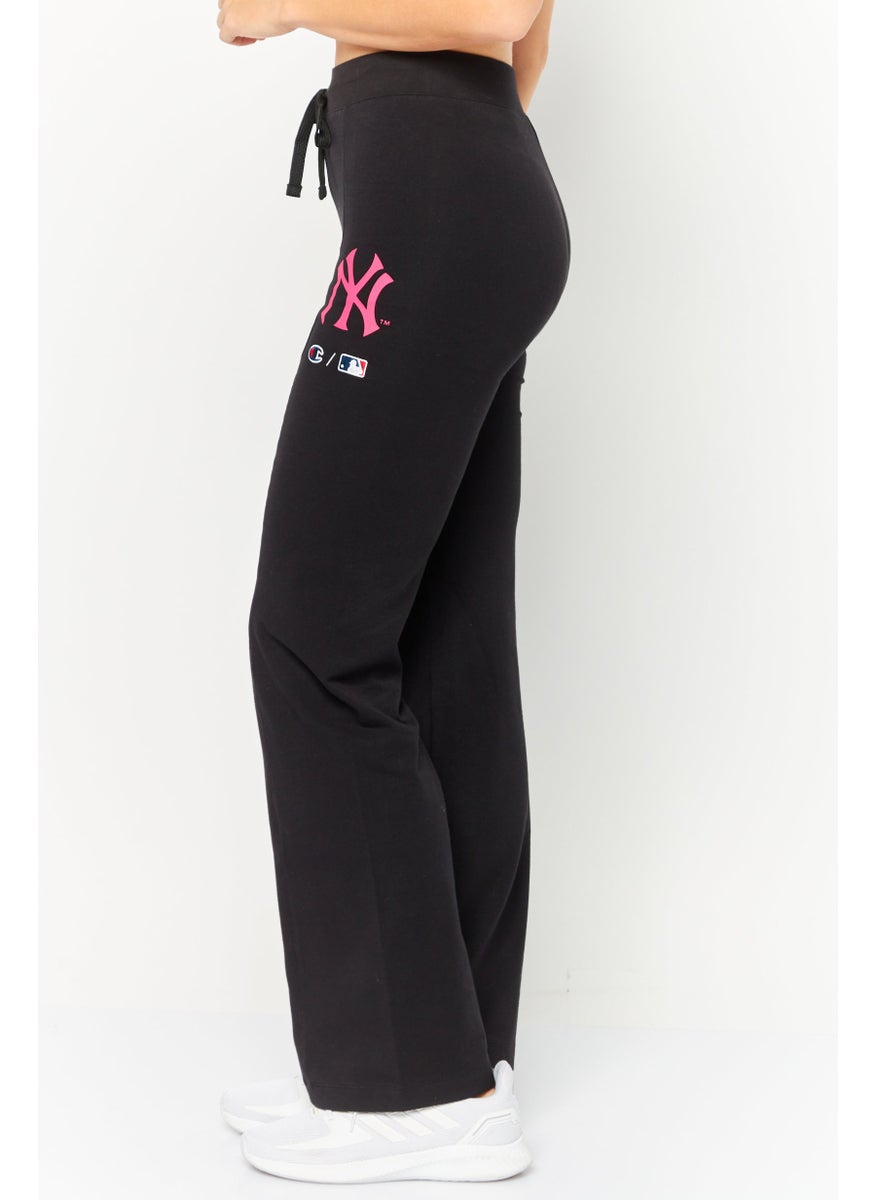 Champion Women Skinny Fit Drawstring Training Sweatpants, Black Combo  - Image 3